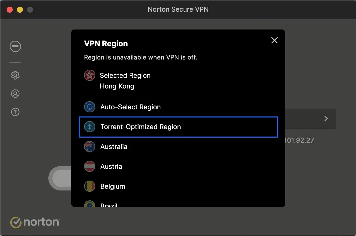 Norton VPN - Torrenting