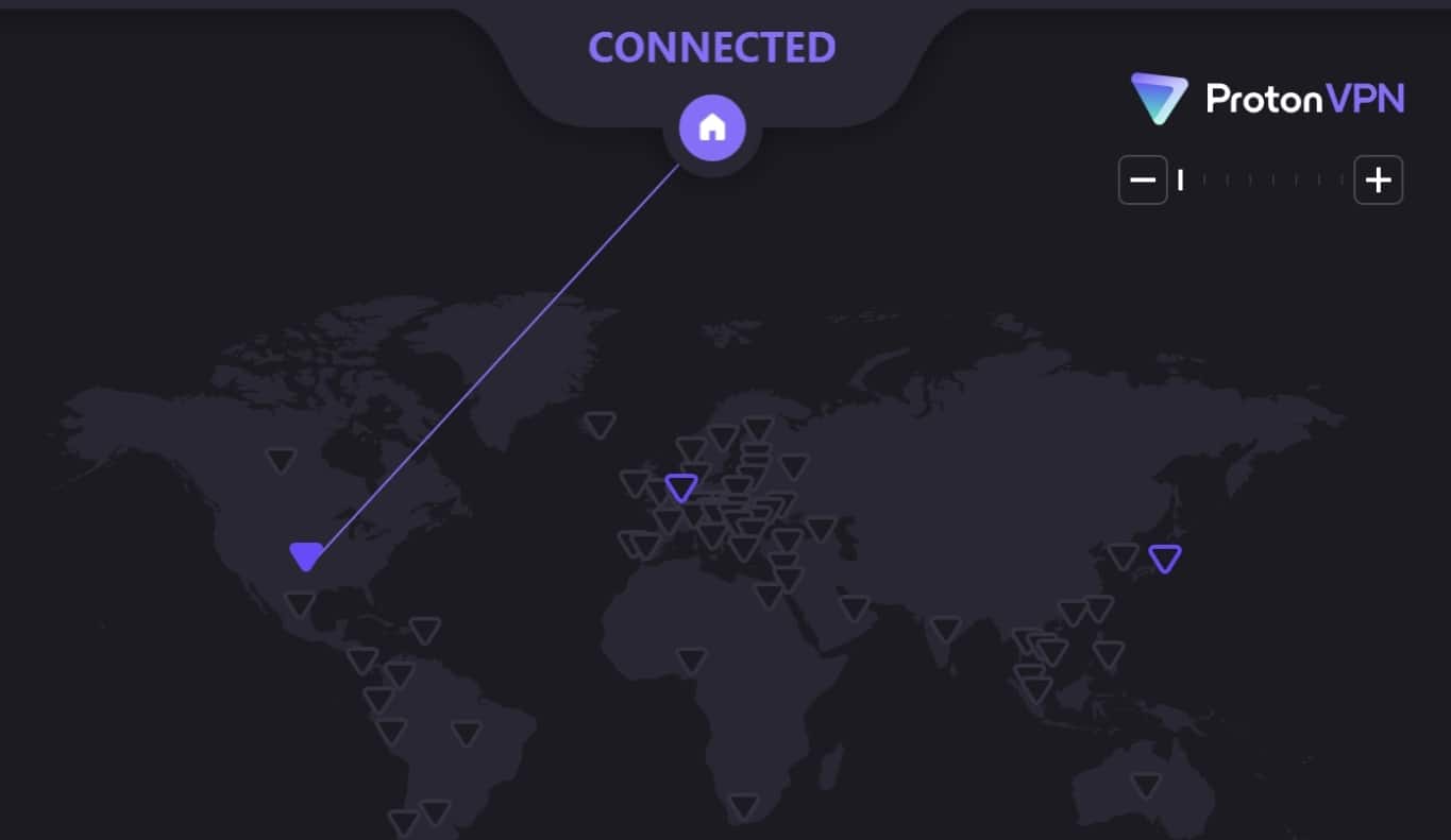 Proton VPN connected