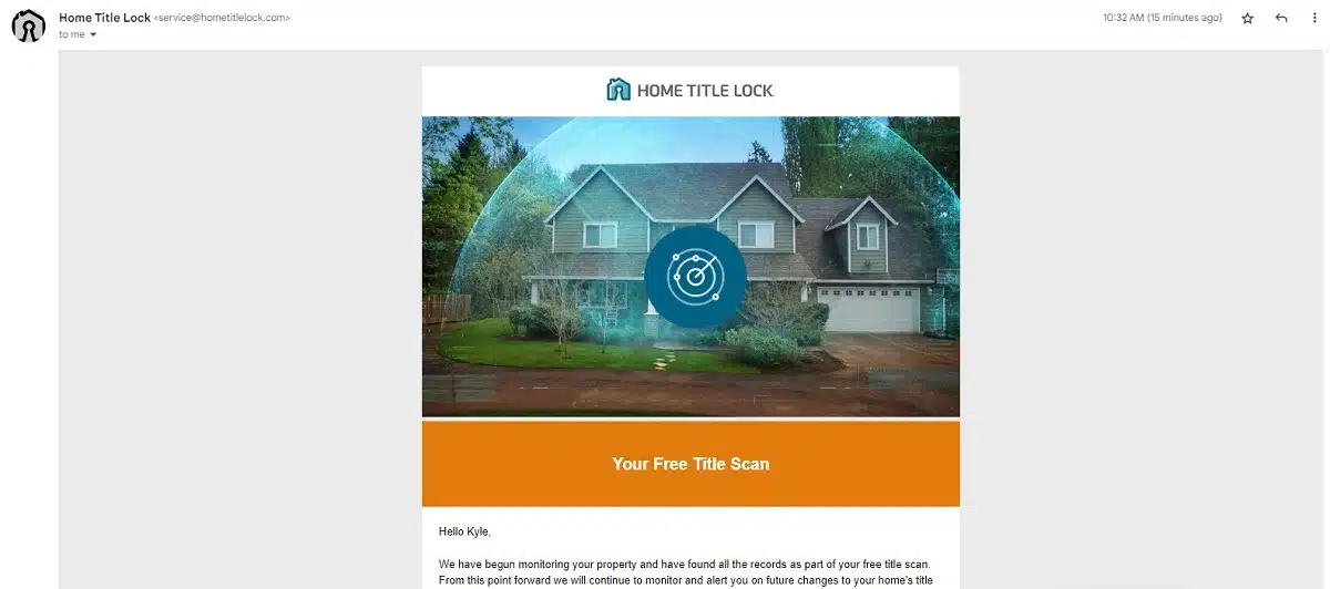 Home Title Lock Free Home title scan report