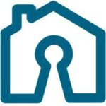home title lock square logo