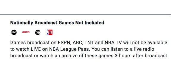 NBA Games broadcast