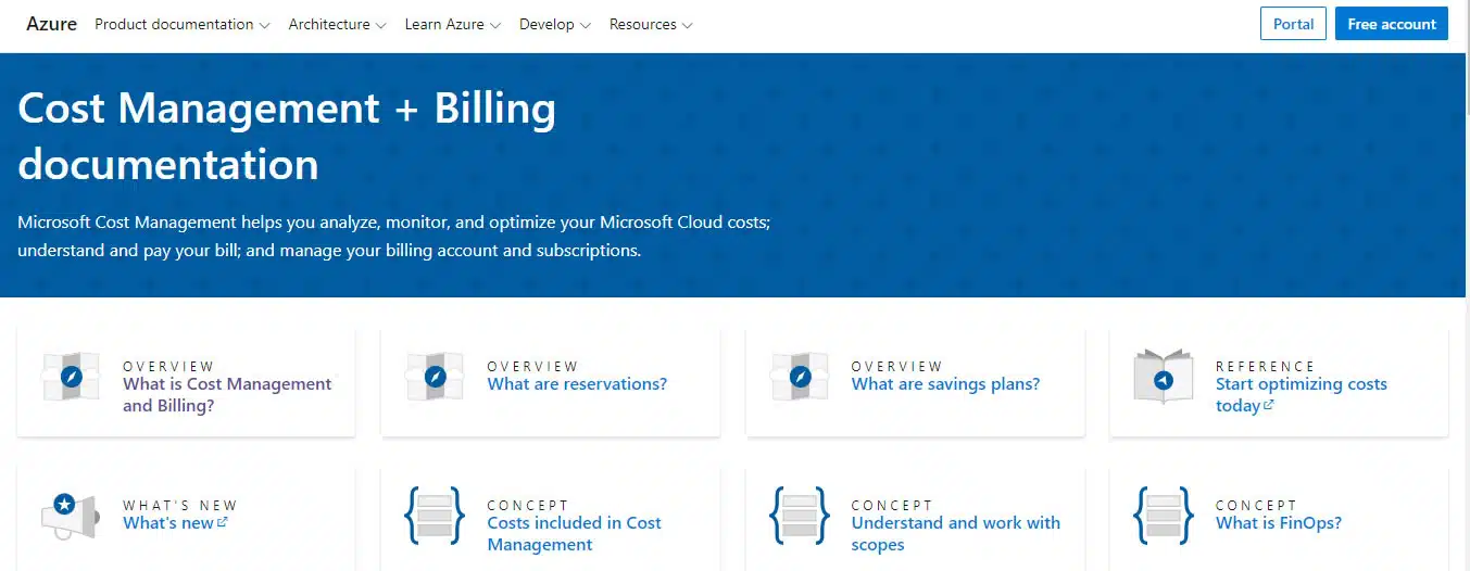 Azure Cost Management and Billing