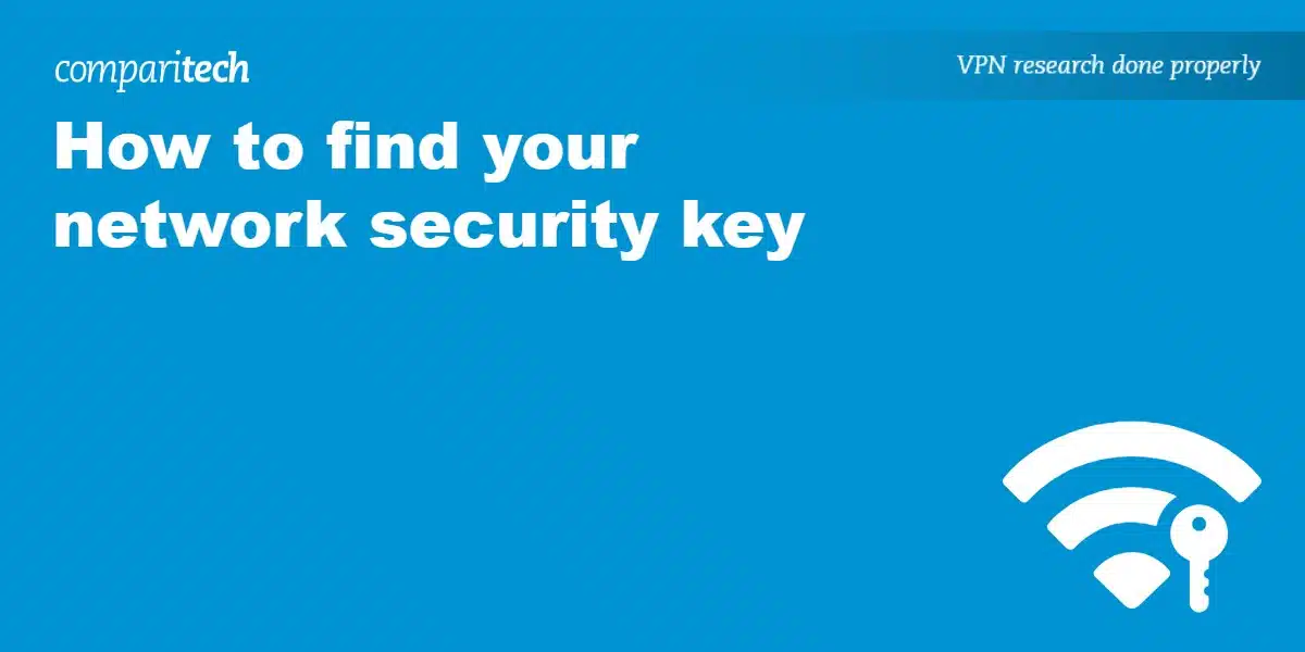 How to find your network security key